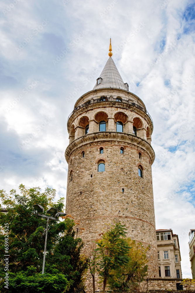 Galata Tower, istanbul. Historic building in Turkey.