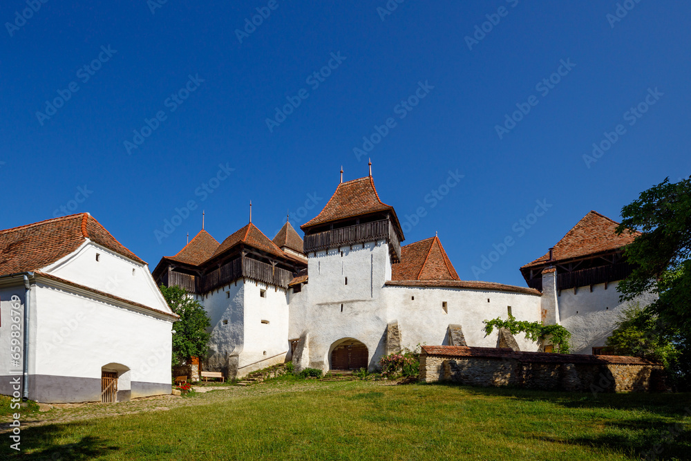 The Fortified Church of Viscri in Romania	