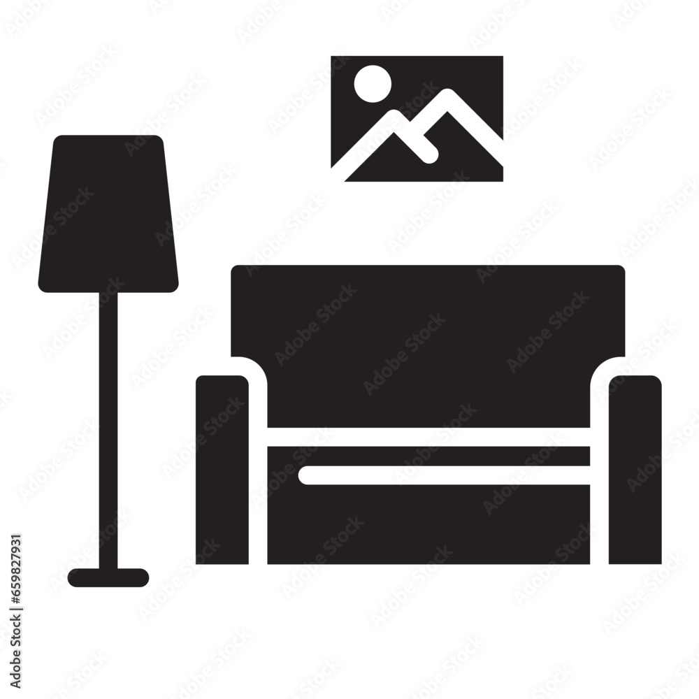 Family Room  Solid Icon