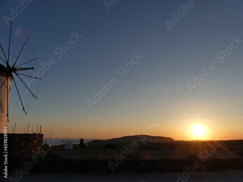 Santorin, grèce, moulin