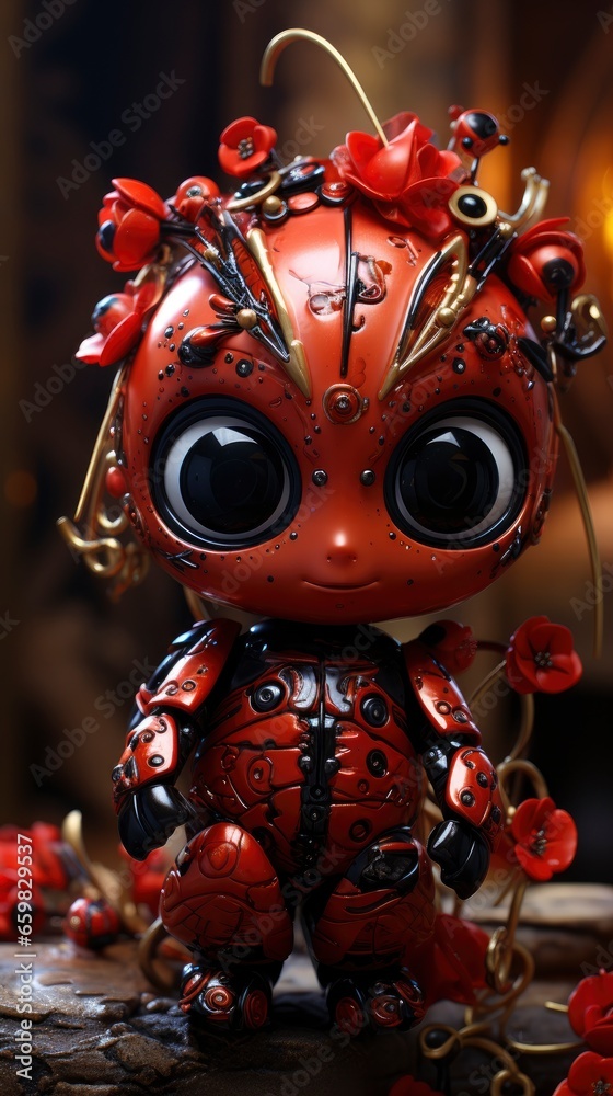 Cute chibi ladybird similar , wallpaper for mobile pictures, Background HD