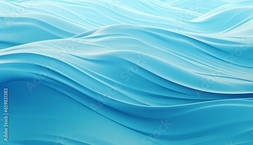 Abstract wave pattern that mimics the fluid, cyan wavy abstract background © BackVision Studio