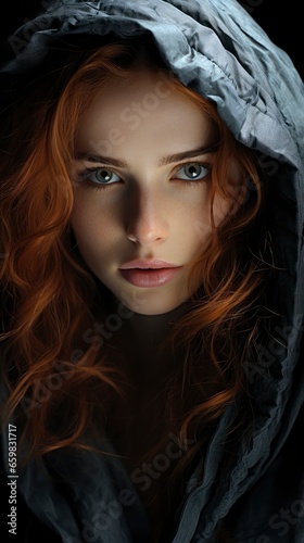 Young White Redhead witch Woman , wallpaper for mobile pictures, Background HD