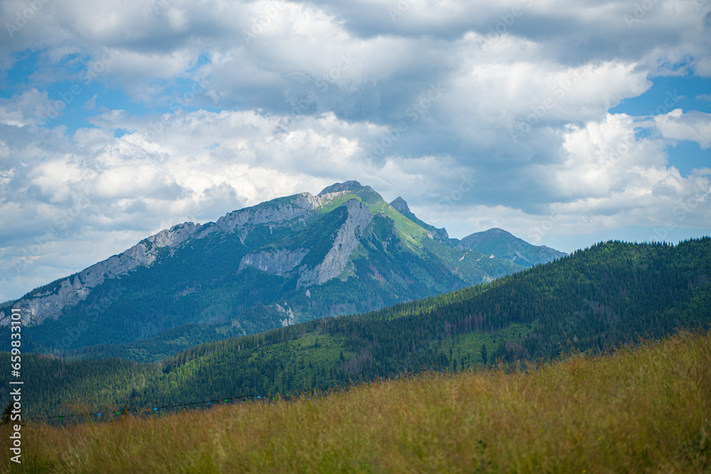 Scenic views from the heart of the Tatra Mountains, featuring the enchanting Polana Rusinowa, the picturesque Gęsia Szyja, and the breathtaking Hala Gąsienicowa. Explore the serene beauty.
