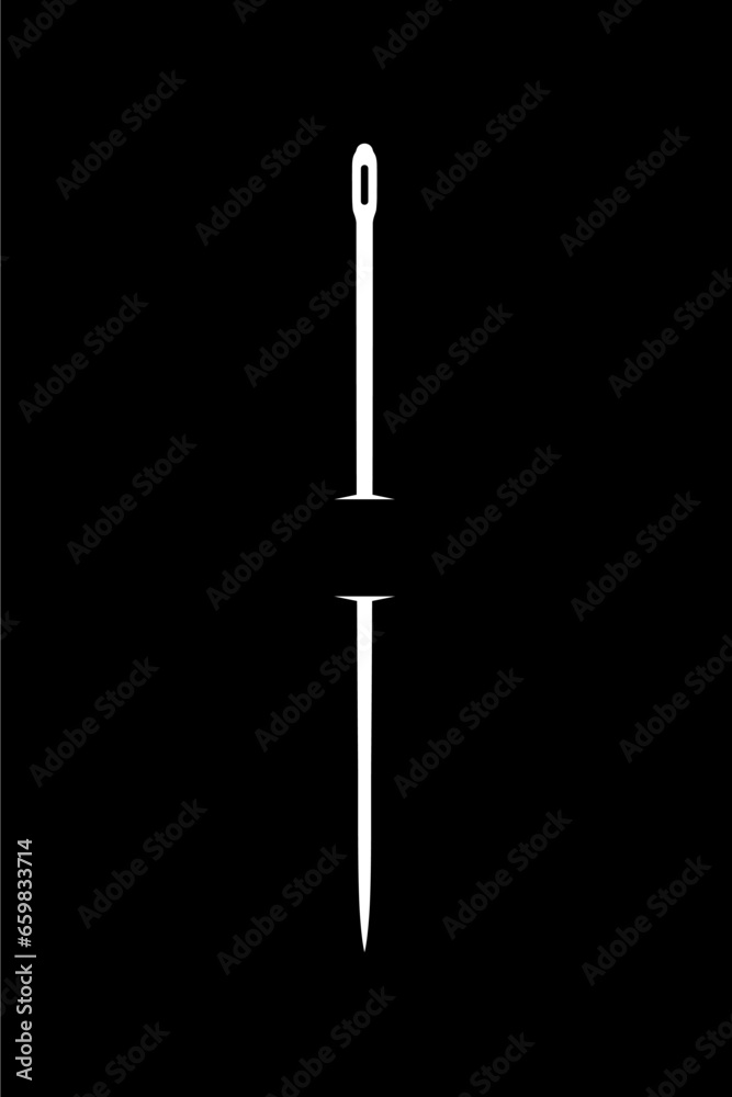 Needle Silhouette, can use for Art Illustration, Logo Gram, Logo Type, Pictogram, Website, Apps, or Graphic Design Element. Vector Illustration Needle Silhouette, can use for Art Illustration, Logo Gram, Logo Type, Pictogram, Website, Apps, or Graphic Design Element. Vector Illustration