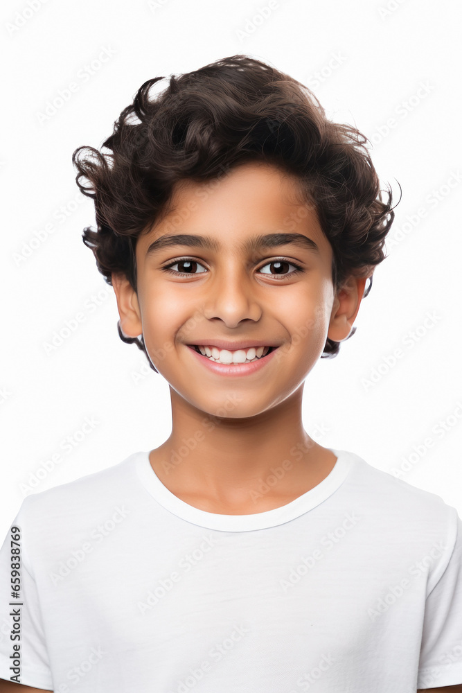 Smiley face of cute indian little boy on white background. Smiley face of cute indian little boy on white background.