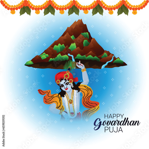 Govardhan puja celebration background