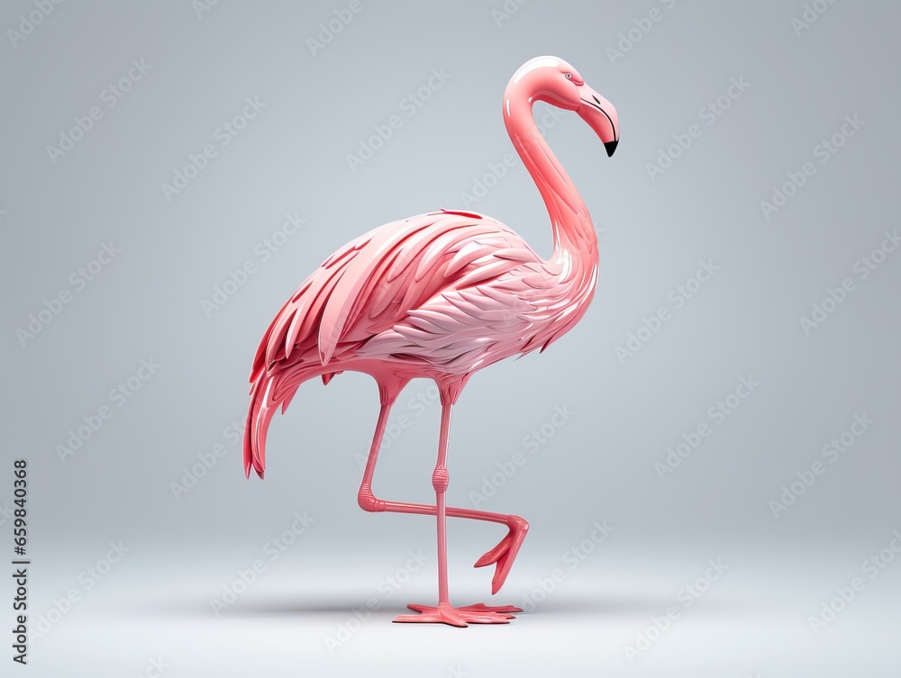 Fototapeta premium 3D Flamingo Illustration