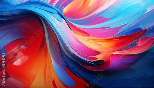 Modern art background, 3d wavy color combination, abstract background
