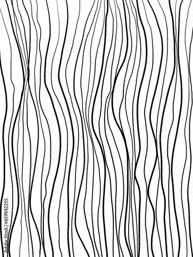 Vector vertical flowing black and white lines background
