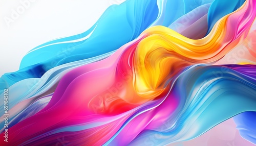 Modern art background  colorful wavy liquid abstract background