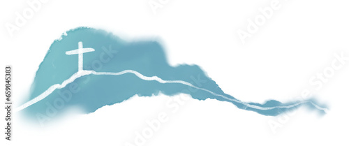 Fotografía cross drawings for background religious concept illustration Can be applied to media and design work