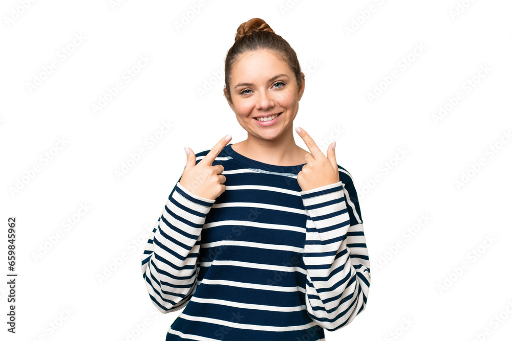Young blonde woman over isolated chroma key background giving a thumbs up gesture Young blonde woman over isolated chroma key background giving a thumbs up gesture