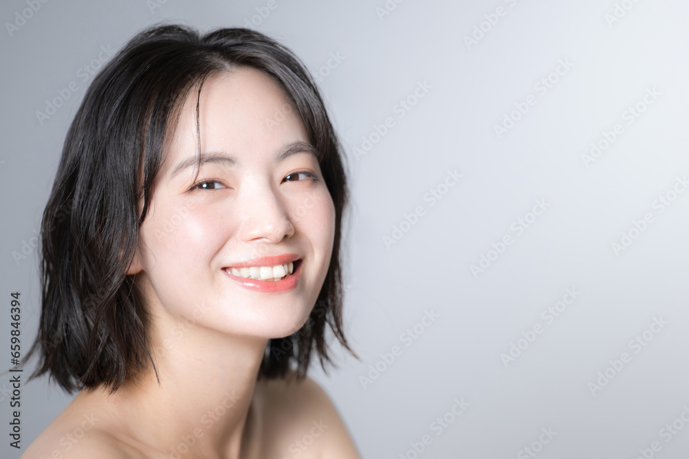 Very user-friendly beauty image of a young Asian (Japanese) woman Close-up of a face Very user-friendly beauty image of a young Asian (Japanese) woman Close-up of a face