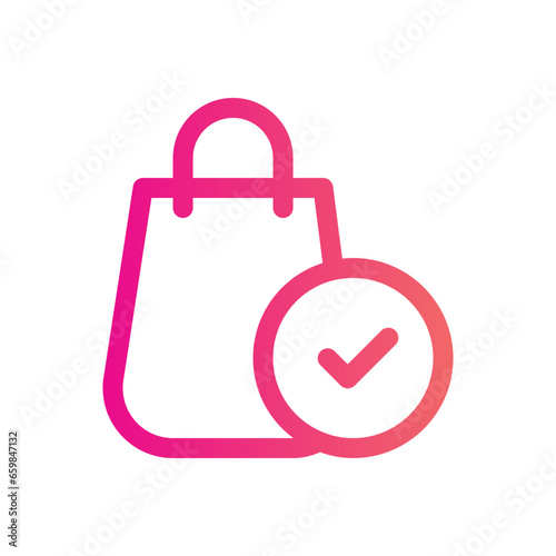 checkout gradient icon