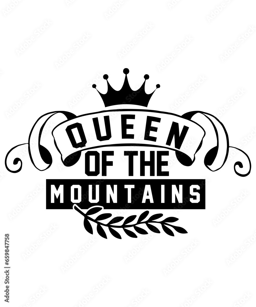 queen of the mountains svg