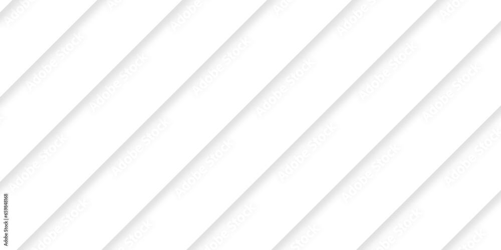 Fototapeta premium Abstract striped background, White paper background. White diagonal stripes lines banner template design business background.
