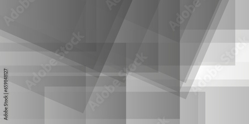  Abstract white background design with layers of textured white transparent material in triangle and squares shapes. White color technology concept geometric line vector background.