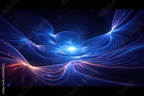 Gravitational waves in a blackhole. Quantum Physics concept