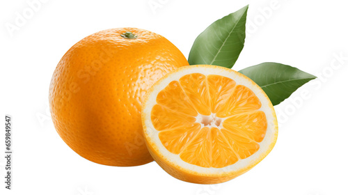 Orange fruit isolated on a transparent background PNG