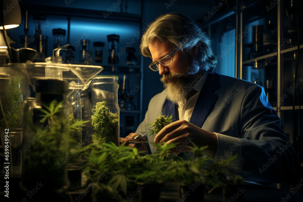 Bridging Tradition and Innovation: Scientist Refining Cannabis for Medical Use in a State-of-the-Art Laboratory Bridging Tradition and Innovation: Scientist Refining Cannabis for Medical Use in a State-of-the-Art Laboratory