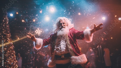 Santa Claus dancing photo