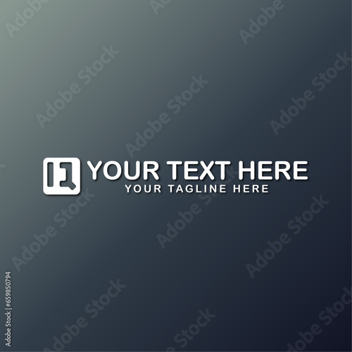 The Best Design iq logo unique modern minimalist simple creative abstract and vector