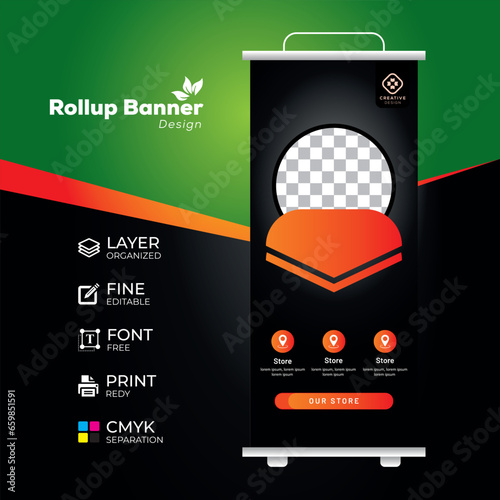 Eye catching, effective roll up banner