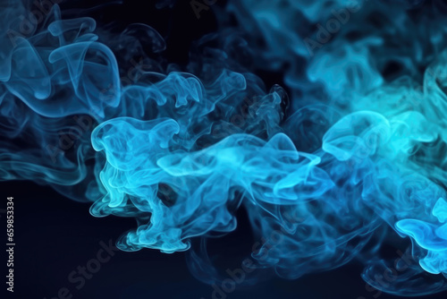 Close-up image of smoke on black background. This versatile image can be used in various projects and designs.