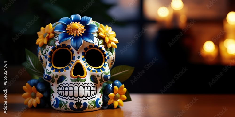 Feast of Dia de los Muertos, background for Day of the dead Feast of Dia de los Muertos, background for Day of the dead