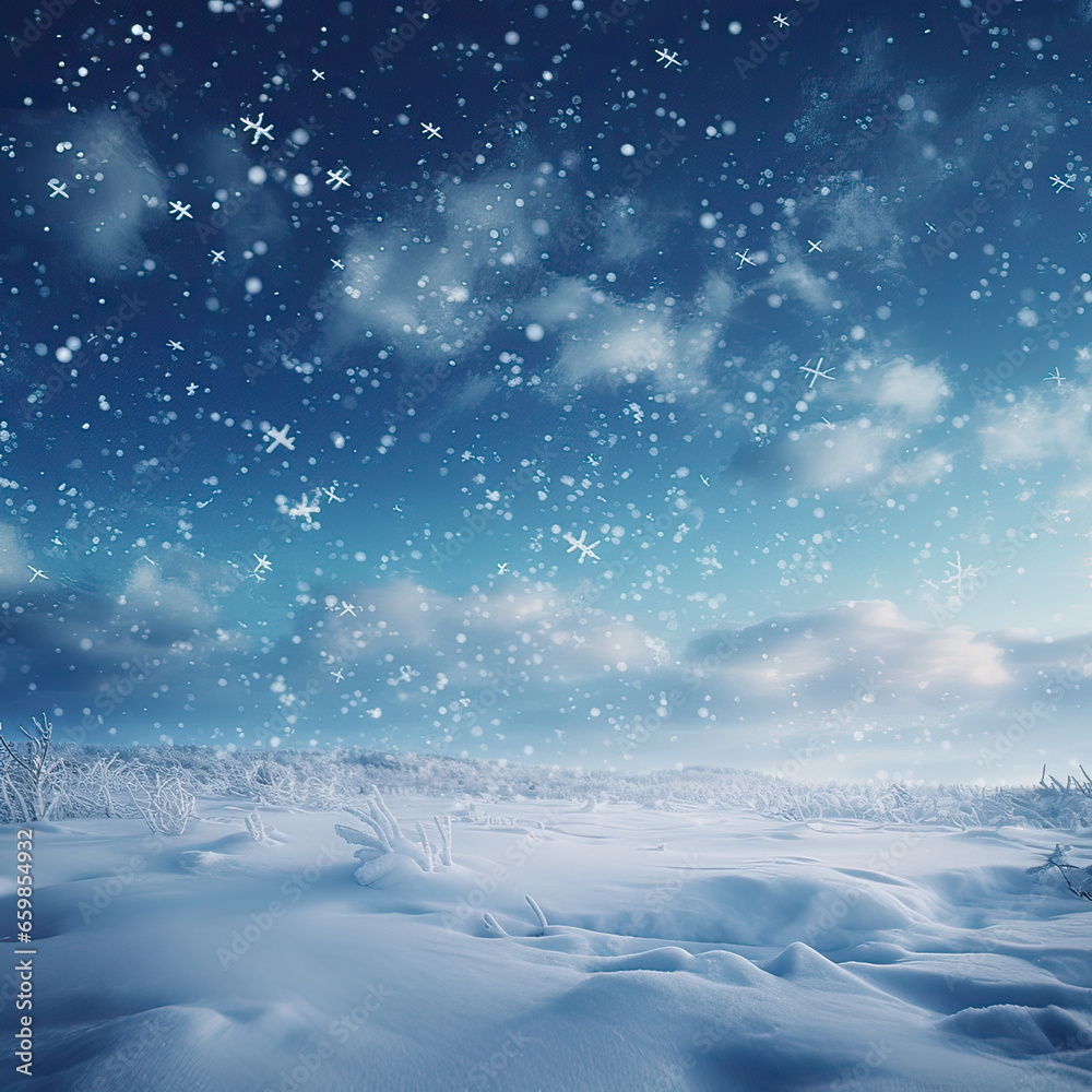 winter night landscape with snow winter night landscape with snow