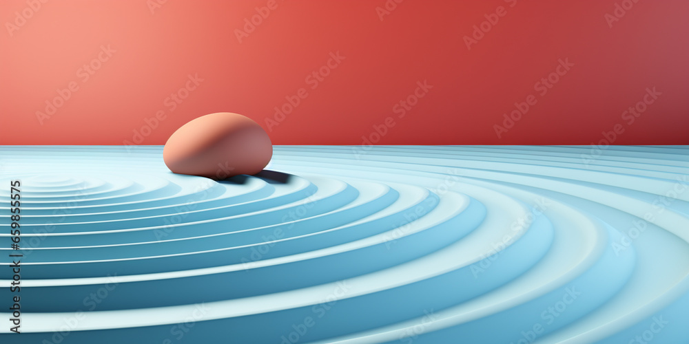 Obraz premium Minimal abstract light blue background for presentation