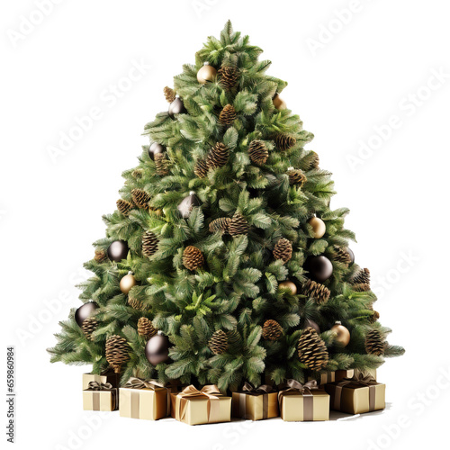 christmas tree 3d decoration holiday christmas weekend and gifts for people