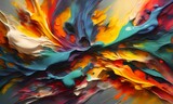 Abstract paintings with vivid colors (JPG 300Dpi 12000x7200)