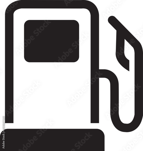 Gas station icon. Gasoline industry sign. Oil refuel. Gas tank symbol. Fuel energy signs isolated on transparent background.