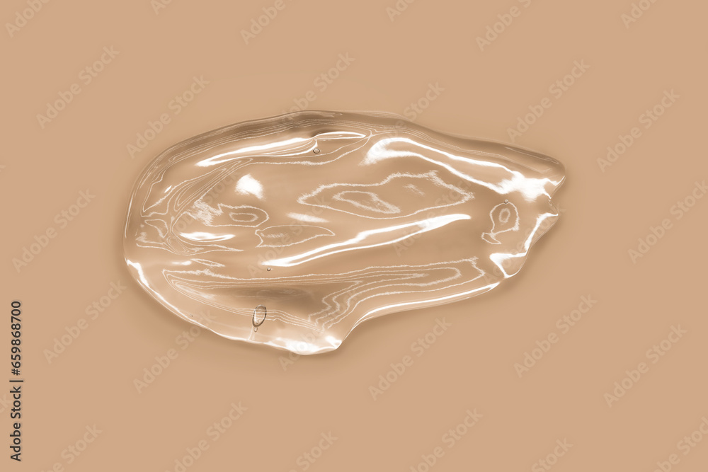 Liquid gel smear isolated on color background. Beauty cosmetic smudge such as pure transparent aloe lotion, facial jelly serum, cleanser, shower gel or shampoo. Care cosmetics. Skin cleansing. Serum Liquid gel smear isolated on color background. Beauty cosmetic smudge such as pure transparent aloe lotion, facial jelly serum, cleanser, shower gel or shampoo. Care cosmetics. Skin cleansing. Serum