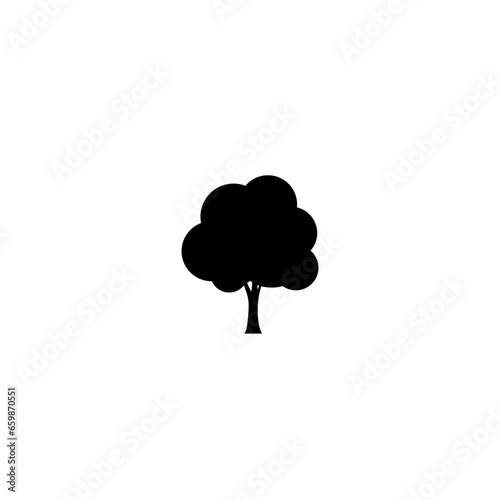  Tree icon isolated on white background 