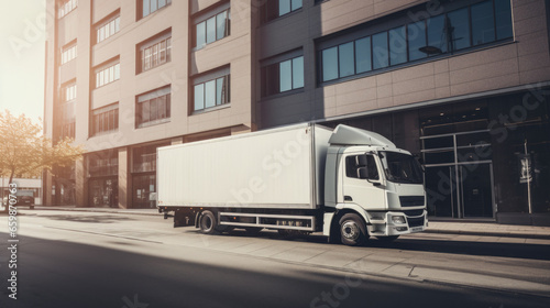 White truck on the street? © Ruslan Gilmanshin