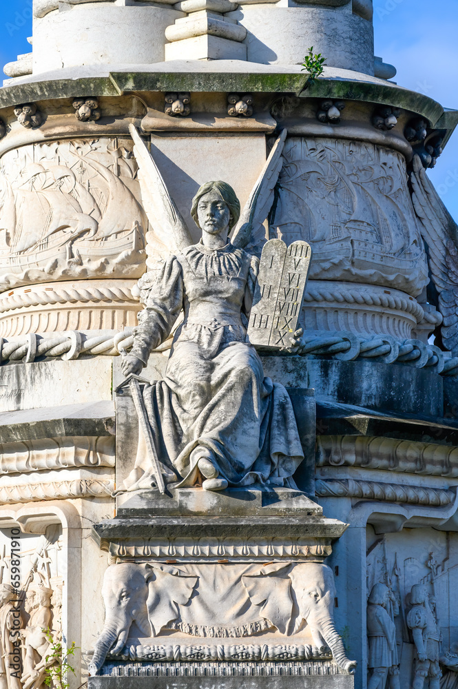 Afonso de Albuquerque Square and Monument (1902) in the Belem District, Lisbon, Portugal. Architecture in neo-Manueline style. Afonso de Albuquerque Square and Monument (1902) in the Belem District, Lisbon, Portugal. Architecture in neo-Manueline style.