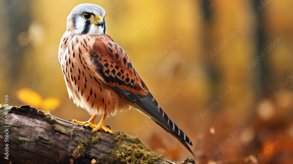 Naklejka premium Common kestrel, European kestrel, Eurasian kestrel or Old World kestrel.