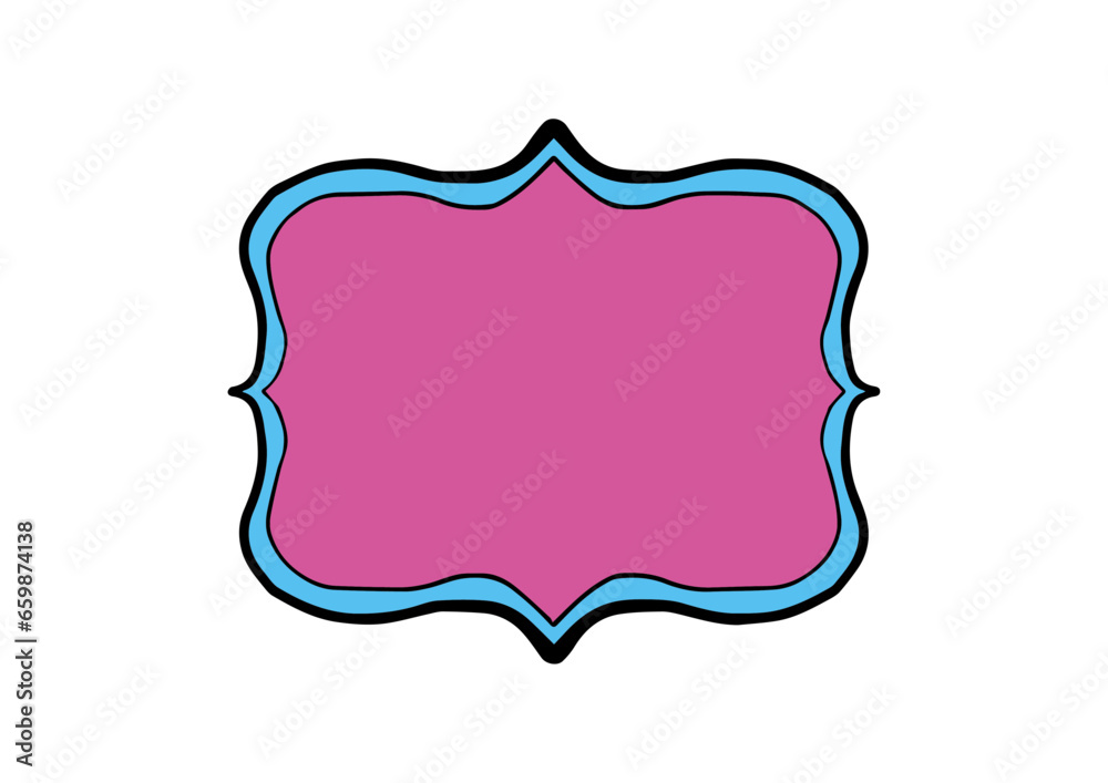 vector colorful label, badge, geometric shape set designs