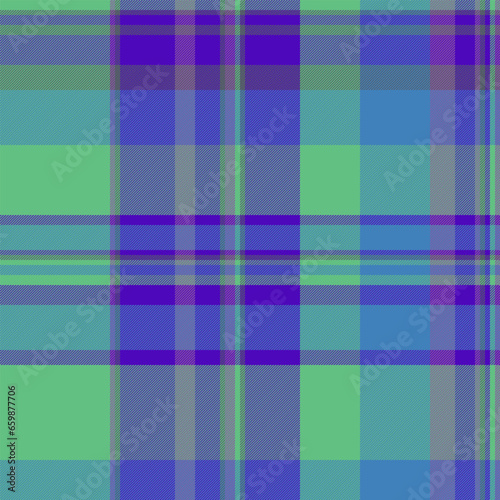Background vector check of seamless fabric texture with a pattern plaid tartan textile.