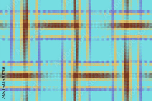 Background texture fabric of check tartan seamless with a plaid pattern vector textile.