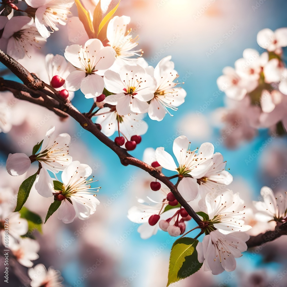 Obraz premium cherry tree blossom