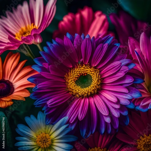 pink and yellow dahlia flower