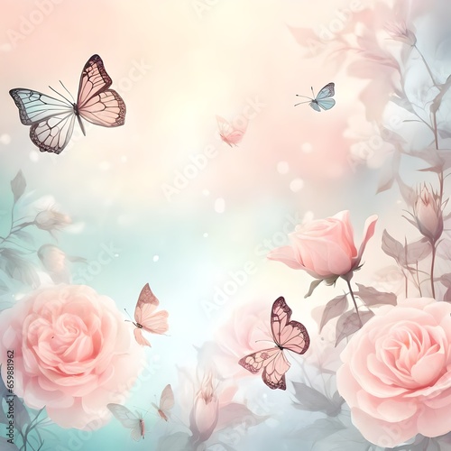 pink rose background