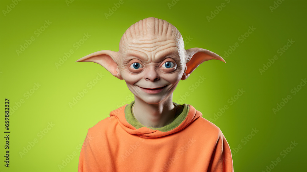 Image of an alien. Humanoid from an other planet portrait on studio background. Image of an alien. Humanoid from an other planet portrait on studio background.