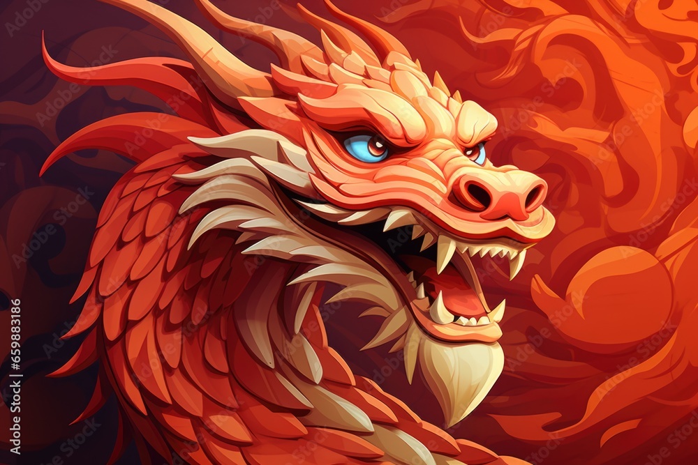 Festive dragon for the Lunar New Year