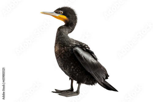 Cormorant in Isolation on isolated background