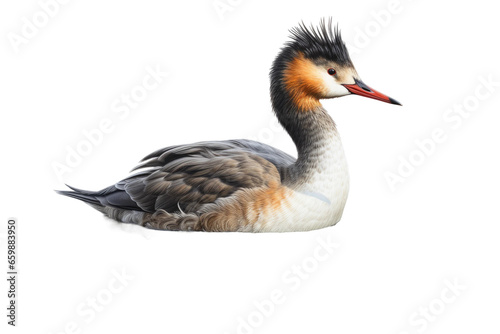 The Authentic Grebe Experience on isolated background